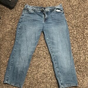 Charlotte Russe Blue Cropped Ankle Jeans